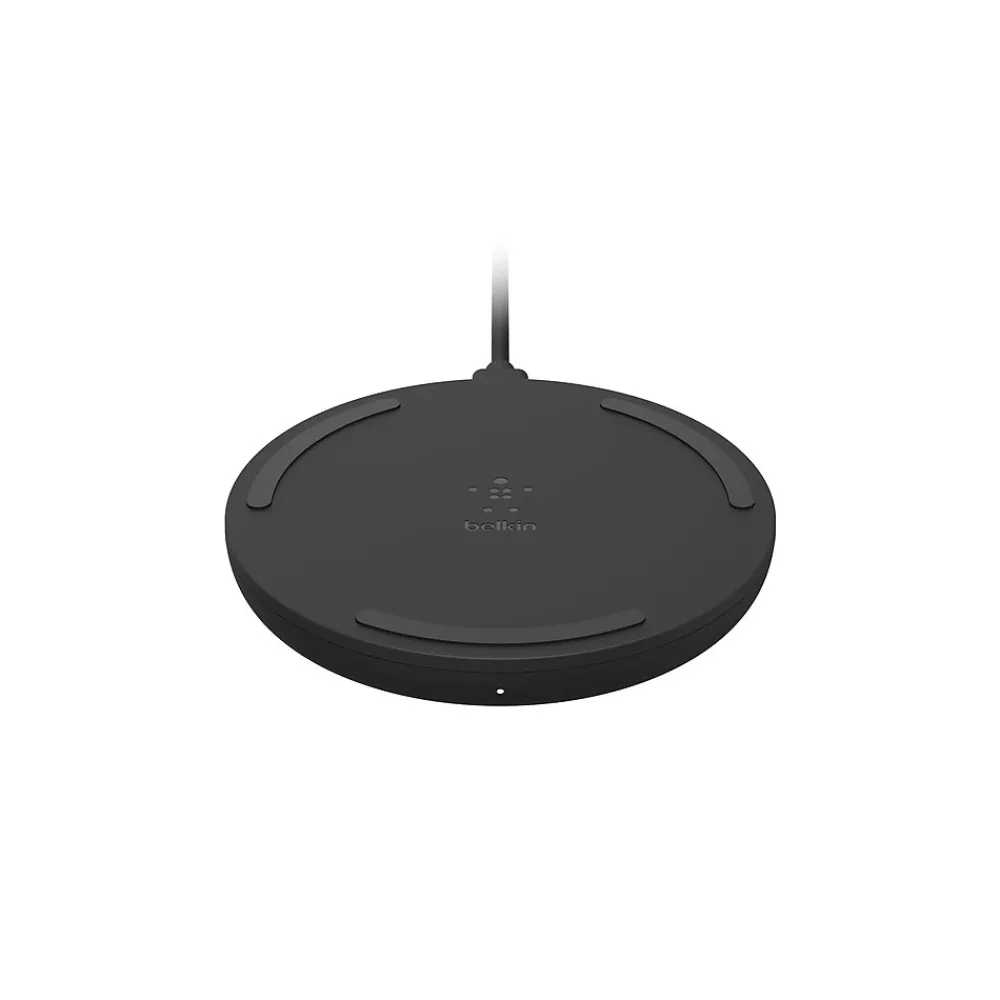 BOOST CHARGE 10W Wireless Charging Pad + QC 3.0 Wall Charger + Cable, Black<Belkin Online