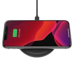 BOOST CHARGE 10W Wireless Charging Pad + QC 3.0 Wall Charger + Cable, Black<Belkin Online