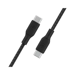 BoostCharge 6.56' USB-C to USB-C Power Cable, Male to Male, Black (CAB014BT2MBK)<Belkin Online