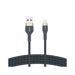 BOOST↑CHARGE PRO Flex Lightning to USB for iPhone/iPad/iPod Touch, Blue (CAA010bt2MBL)<Belkin Discount