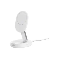 BoostCharge Pro Magnetic Wireless Charging Stand with Qi2 15W, White (WIA008ttWH)<Belkin Sale