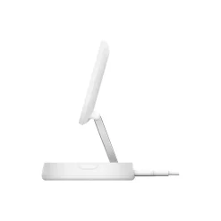 BoostCharge Pro Magnetic Wireless Charging Stand with Qi2 15W, White (WIA008ttWH)<Belkin Sale