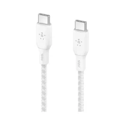 BoostCharge USB Type-C to USB Type-C Charging Cable, 6.6 ft., White, 2/Pack (CAB014bt2MWH2PK)<Belkin