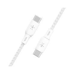 BoostCharge USB Type-C to USB Type-C Charging Cable, 6.6 ft., White, 2/Pack (CAB014bt2MWH2PK)<Belkin