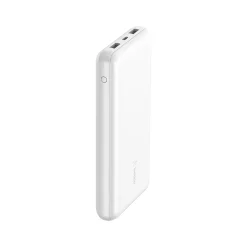 BoostCharge USB-A/USB-C Universal Power Bank, 20000 mAh, White (BPB012btWH)<Belkin New