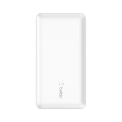BoostCharge USB-A/USB-C Power Bank, 10000 mAh, White (BPB011btWH)<Belkin Sale