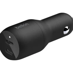 BoostCharge USB-C Car Charger, Black (CCB002BTBK)<Belkin
