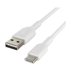 BoostCharge USB-C to USB-A Charging Cable, 3.3 ft., White, 2/Pack (CAB001bt1MWH2PK)<Belkin Discount
