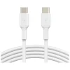 BoostCharge USB-C to USB-C Charging Cable, 3.3 ft., White, 2/Pack (CAB003bt1MWH2PK)<Belkin Clearance