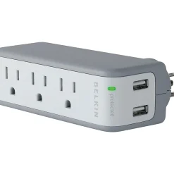 Belkin Mini with USB Charger 3-Outlet Surge Protector (BZ103050-TVL)