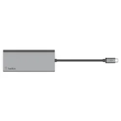 Belkin Multimedia 5-Port USB-C Hub, Gray (F4U092BTSGY)