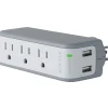 Belkin 3-Outlet Mini Travel Surge Protector, 918 Joules (BST300BG)