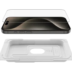 Belkin ScreenForce UltraGlass 2 Tempered Glass Screen Protector for iPhone 15 Pro (OVA133zz)
