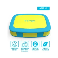 bentgo Kids Brights Lunch Box, Citrus Yellow, 19 oz. (BGOBRTS-C)