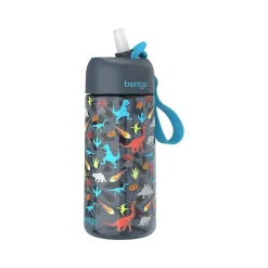 bentgo Kids Dinosaur Plastic Water Bottle, 15 oz. (BGKDCP1-DNO)