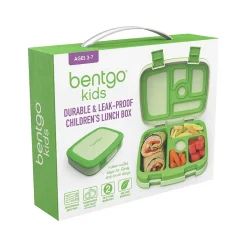bentgo Kids Lunch Box, Green, 19 oz. (BGOKIDS-G)
