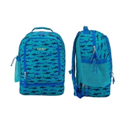 Kids Prints Sharks Backpack with Lunch Box, Blue (BGBKPAK-SHK)<bentgo Outlet