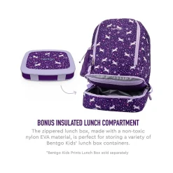 Kids Prints Unicorn Backpack with Lunch Box, Multicolor (BGBKPAK-UNI)<bentgo Discount