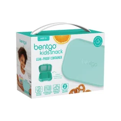 Lunch Totes & Water Bottles|bentgo Kids Snack Container, Aqua, 12 oz. (BGKDSNK-A)