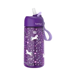 bentgo Kids Unicorn Plastic Water Bottle, 15 oz. (BGKDCP1-UNI)