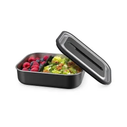 bentgo MicroSteel Lunch Box, Carbon Black, 41 oz. (BGSTLCH-CB)