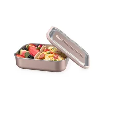 bentgo MicroSteel Lunch Box, Rose Gold, 41 oz. (BGSTLCH-RG)