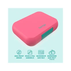 bentgo Pop Lunch Box, Bright Coral/Teal (BGOPOP-BC)