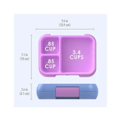 bentgo Pop Lunch Box, Periwinkle/Pink (BGOPOP-PW)