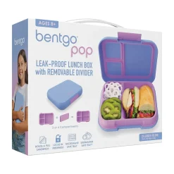 bentgo Pop Lunch Box, Periwinkle/Pink (BGOPOP-PW)