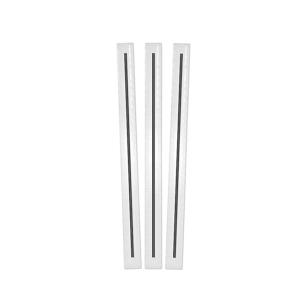 BERK Individually Wrapped Black Plastic Stirrer, 500/Box (1241213)