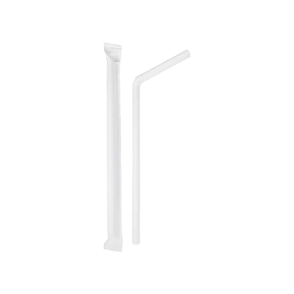 Berkley Square Polypropylene Straws 7.75", White, 400/Box (1245100)