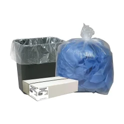 Classic 16 Gallon Industrial Trash Bag, 24" x 31", Low Density, 0.6mil, Clear, 500 Bags/Box (WEBBC33-538926)<Berry Global Online