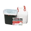 Handi-Bag 13 Gallon Trash Bag, 24" x 27.38", Low Density, 0.6 mil, White, 50 Bags/Box (HAB6DK50)<Berry Global Hot