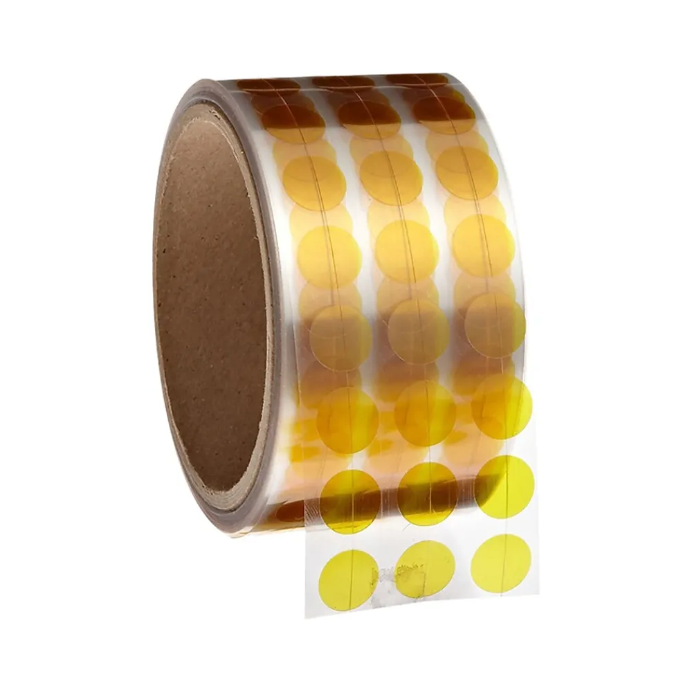 Bertech Masking Disks, 0.5"W x 0.01 yds. L, Amber, 2000/Roll (PPD-1/2)