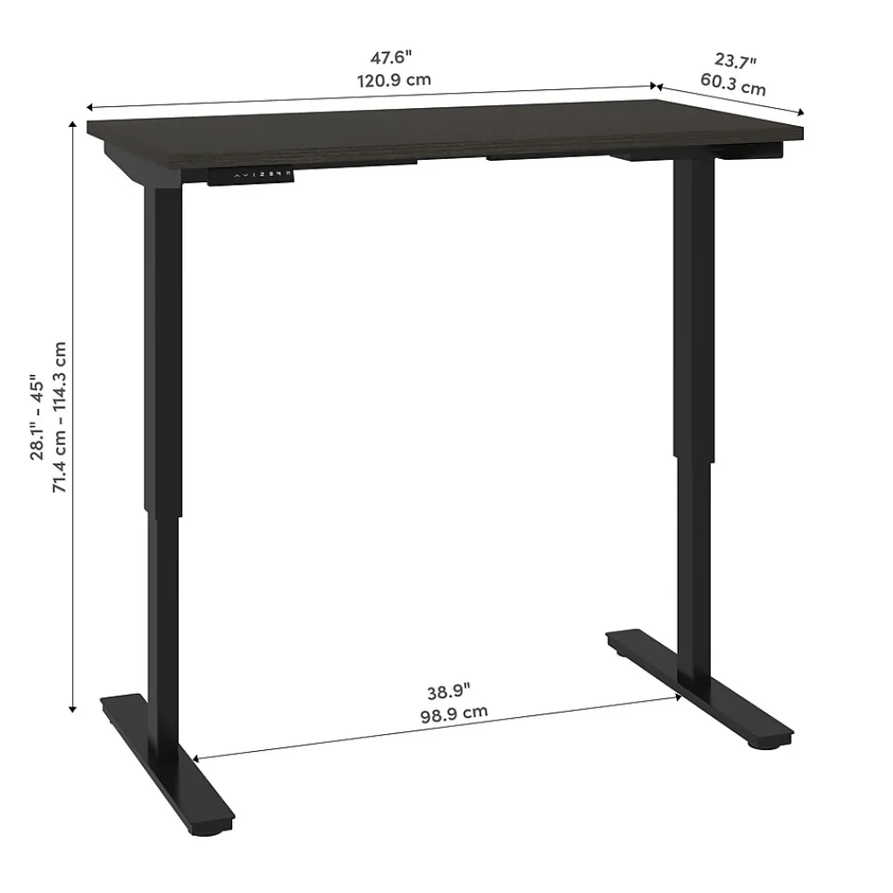 Standing Desks*bestar Universel 24" x 48" Standing Desk, Deep Grey (65857-32)