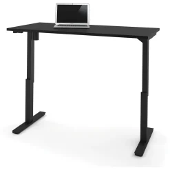 Standing Desks*bestar Universel 60"W Electric Height Adjustable Desk, Black (65867-18)