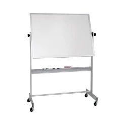 Dry Erase*Best-Rite Deluxe Porcelain Dry-Erase Whiteboard, Anodized Aluminum Frame, 5' x 4' (668AF-DD)