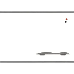 Dry Erase*Best-Rite Magne-Rite Steel Dry-Erase Whiteboard, Anodized Aluminum Frame, 4' x 4' (219PD)