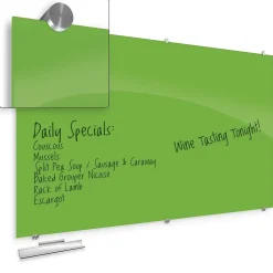 Dry Erase*Best-Rite Visionary Colors Magnetic Glass Dry Erase Whiteboard 47.24