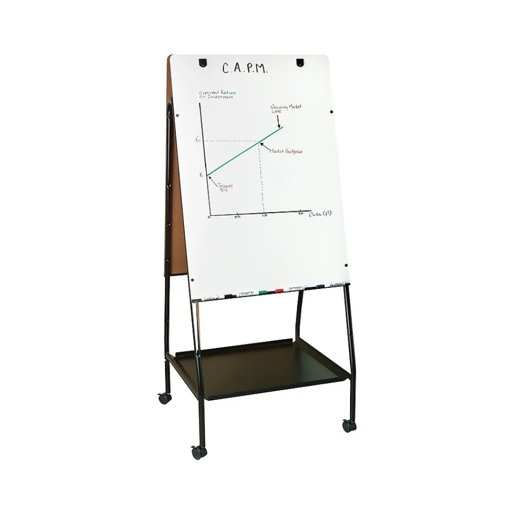 Dry Erase*Best-Rite Wheasel Dry/Wet Erase Easel, 65", Steel (770)