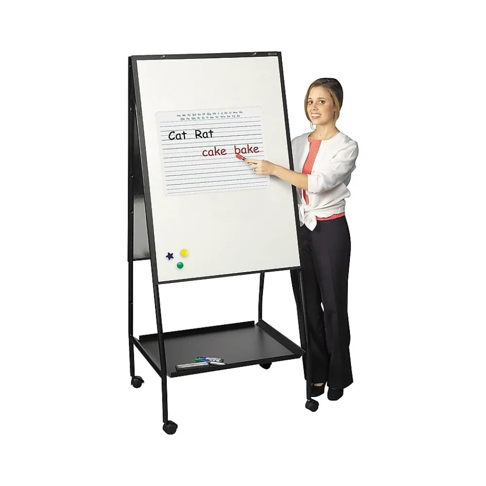 Dry Erase*Best-Rite Wheasel Dry/Wet Erase Easel, 65", Steel (770)