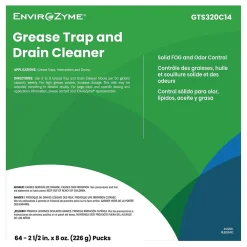 Envirozyme Grease Trap and Drain Cleaner Blocks, Green, 8 oz., 64/carton (BETZ320C1400)<Betco Outlet