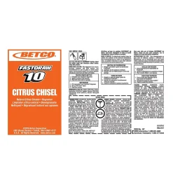 Fastdraw 10 Citrus Chisel Cleaner/Degreaser, Citrus Scent, 67.6 oz., 4/Carton (BET1674700)<Betco Outlet