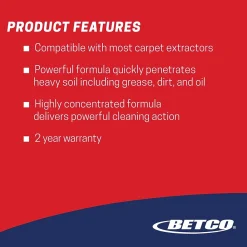 FiberPRO Es-Steam Carpet Cleaner, Country Fresh, 1 gal., 4/Carton (BET4020400)<Betco Best