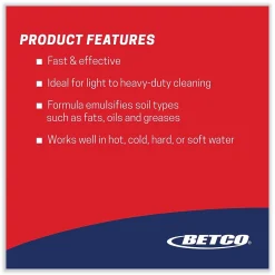Kitchen Degreaser, Characteristic Scent, 1 Gal. Bottle, 4/Carton (BET10120400)<Betco Hot