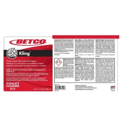 Kling Toilet Bowl Cleaner, Mint-wintergreen Scent, 32 oz., 12/Carton (0751200)<Betco Sale