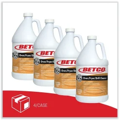 Oven/Fryer/Grill Cleaner, Characteristic Scent, 1 Gal. Bottle, 4/Carton (BET10010400)<Betco New