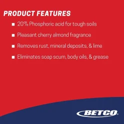 Stix Toilet Bowl Cleaner, Cherry/Almond Scent, 32 oz., 12 Bottles/Carton (761200)<Betco