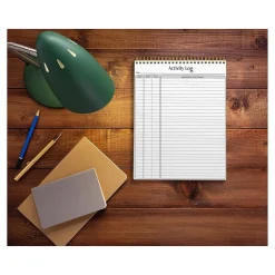 Notepads|Better Office Activity Log Notepad, 8.5