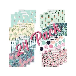 File Folders|Better Office Cute & Fun Modern Mix Heavyweight File Folders, 1/3-Cut Tab, Letter Size, Assorted Colors, 24/Pack (80023-24PK)